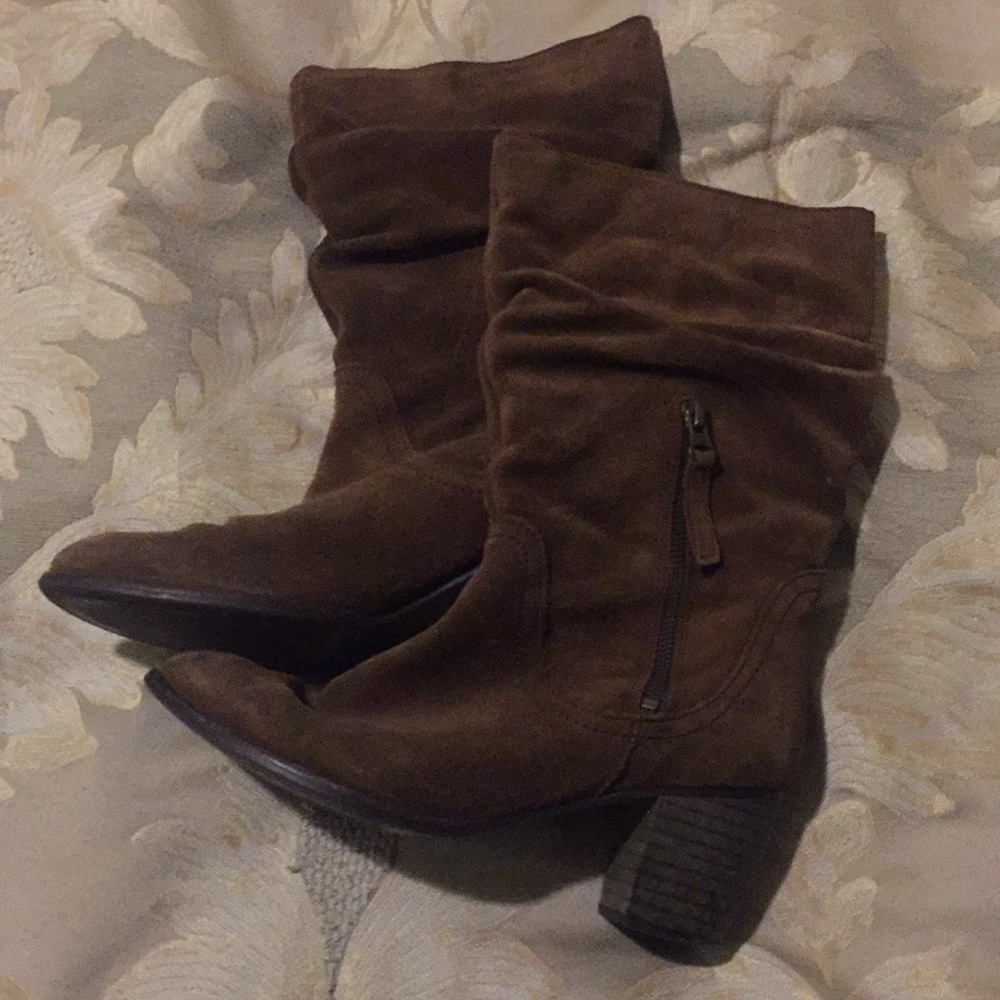 Brown suede boots - 3 FOR $10